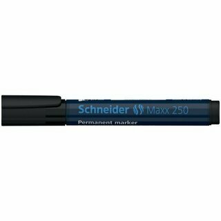 Permanentmarker Schneider Maxx 250, Keilspitze, Strichst�rke: 2+7mm, schwarz