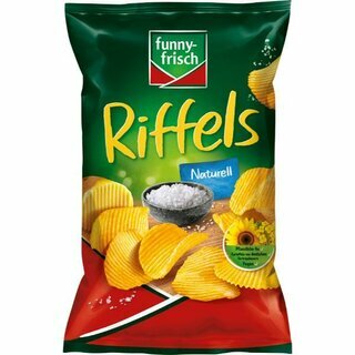 Funny Frisch Chips Riffels Naturell, 150gr