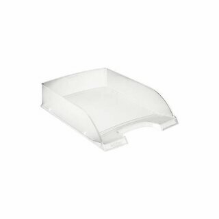 Briefkorb Leitz 5227, stapelbar, Ma�e: 255 x 357 x 70mm, transparent