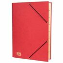 Ordnungsmappe RNK 4616, 9 F�cher, mit Gummizug, rot
