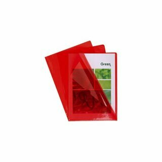 Sichth�llen Exacompta 660575, A4, PVC, St�rke: 0,13mm, glatt, rot, 10 St�ck