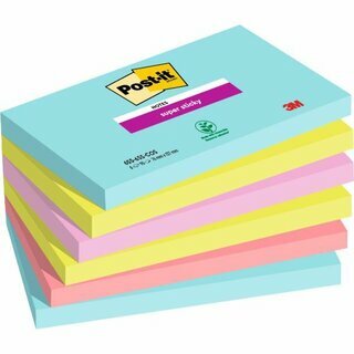 Haftnotizen Post-it Super Sticky 656-6SS, 76 x 127 mm, 6...