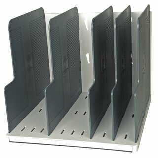 Sortierstation Exacompta 390740D, 4 F�cher, Ma�e: 300 x 255 x 288 mm, grau