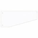 Trennstreifen 10,5 / 6 x 24cm, Trapez, wei�, 100 St�ck