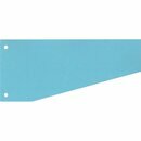 Trennstreifen 10,5 / 6 x 24cm, Trapez, blau, 100 St�ck