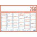 ZETTLER Tafelkalender 908-1315, 6M/1S, Karton, A4 quer,...
