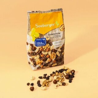 Seeberger Studentenfutter Nuss-Frucht-Mischung, reich an Vitamin E, vegan, 1 kg