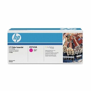 Toner HP CE743A, Reichweite: 7.300 Seiten, magenta