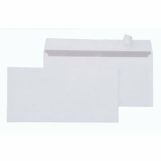 MAILmedia Briefh�lle C6/5 HK 80g o.Fe. wei� 114x229mm 500 St