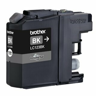 Tintenpatrone Brother LC-123BK, Reichweite: 600 Seiten, schwarz