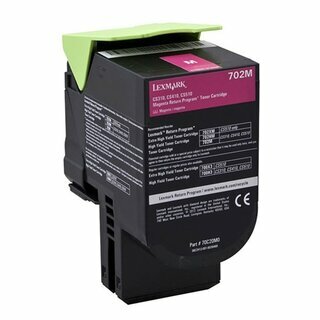 R�ckgabetoner Lexmark 70C20M0, Reichweite: 1.000 Seiten, magenta