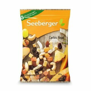 Seeberger Caribic Royal: Ser Mix aus Papaya, Ananas, Mango, etc., vegan