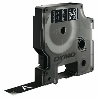 Schriftband Dymo D1 1978365, Breite: 12mm, wei� auf schwarz