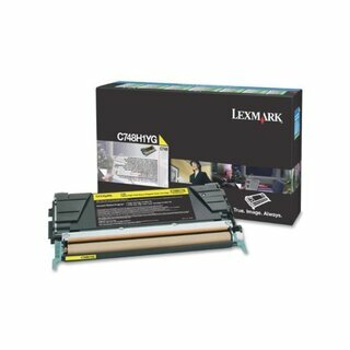 R�ckgabetoner Lexmark C748H1YG, Reichweite: 10.000 Seiten, gelb