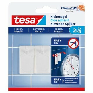 Powerstrips Tesa 77762, Klebenagel Fliese, 2kg, 2 St�ck