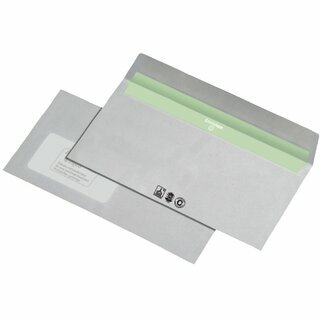 Briefumschl�ge DIN lang 110x220mm mit Fenster HK wei� 1000St