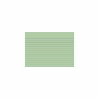 Karteikarten Exacompta A6 liniert, gr�n 100 St�ck