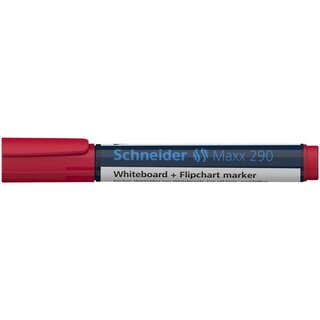 Boardmarker Schneider Maxx 290, Rundspitze, Strichstrke: 2-3mm, rot