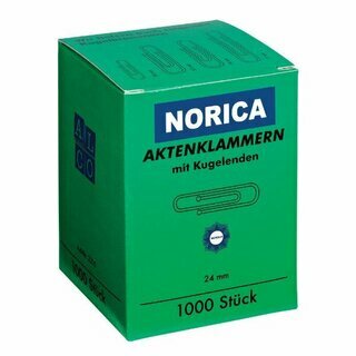ALCO B�roklammern Norica 2210, 24mm, verzinkt, mit Kugelenden, 1000 St�ck