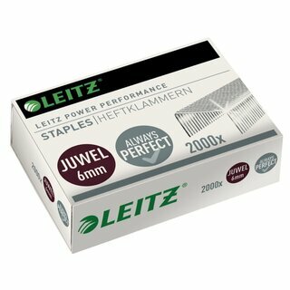 Heftklammern Leitz 5642, 6mm, verzinkt, 2000 St�ck