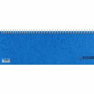 Glocken Tischquerkalender 5072321306, 1W/2S, 30 x 11cm blau, 2027