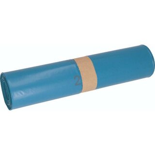 DEISS M�llsack 20017, LDPE, 120 l, 700 x 1.100 mm, blau, 25 St�ck