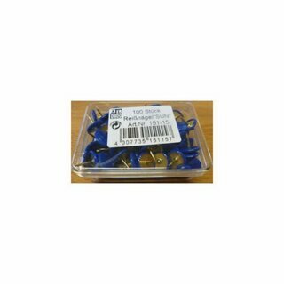 Rei�n�gel Alco 151, Durchmesser: 9,5mm, vermessingt, blau �berzogen, 100 St�ck