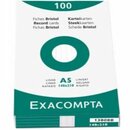 Karteikarte Exacompta A5 liniert, wei�, 100 St�ck