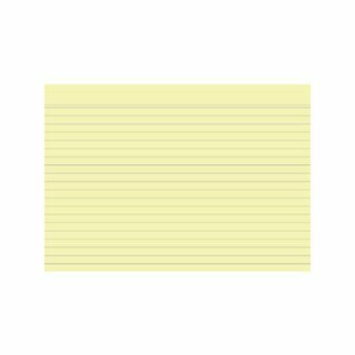 Karteikarten Exacompta, A5 liniert, 205g, gelb, 100 St�ck