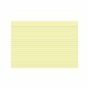 Karteikarten Exacompta, A5 liniert, 205g, gelb, 100 St�ck