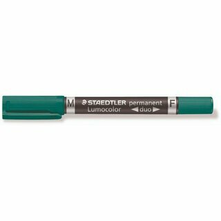 Liquid-Ink-Technologie, Doppelte-Spitze Marker, Doppelte Spitze, 1,5 mm, Gr�n