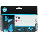 HP Tintenpatrone 738 498N6A, original, magenta, 130 ml