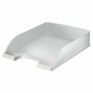 Briefkorb Leitz 5254 Style, stapelbar, Ma�e: 255 x 360 x 70mm, arktik wei�