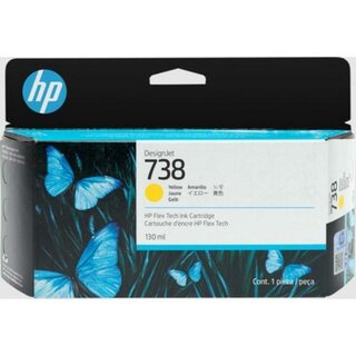 HP Tintenpatrone 738 498N7A, original, gelb, 130 ml