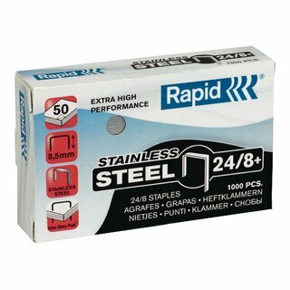 Heftklammern Rapid 11706900, 24/8+, verzinkt, 5000 St�ck