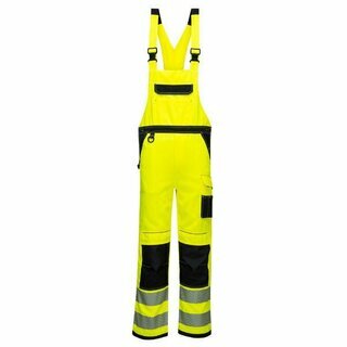 Portwest PW344Obr Hi-Vis Latzhose, gelb/schwarz, Gr��e: L
