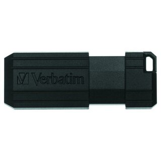 Verbatim Pinstripe USB Stick 64GB schwarz, 5 St�ck