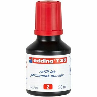 Edding Nachf�lltinte 4-T25002, Inhalt: 30ml, rot