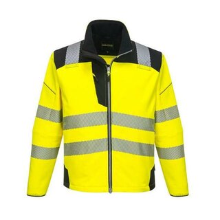 Portwest T402Ybrl Hi-Vis Softshelljacke, gelb/schwarz, Gr��e: L