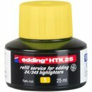 Nachf�lltusche edding HTK25, Inhalt: 25ml, gelb