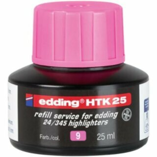 Nachf�lltusche edding HTK25, Inhalt: 25ml, rosa