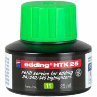 Nachf�lltusche edding HTK25, Inhalt: 25ml, gr�n