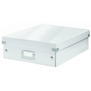 Archivbox Leitz 6058 WOW, Click n Store, Gr��e: L, Ma�e: 280x100x370mm, weiss