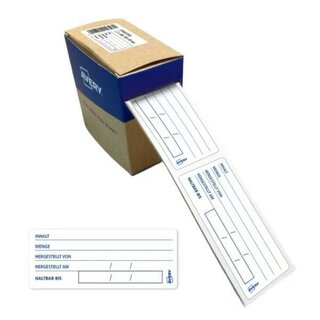 Avery Zweckform Lebensmittel-Etiketten HACCP, 98x40mm, wei�, 300 St�ck