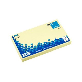 Info Notes 565501 Haftnotizen, 125x75mm, pastellgelb, 12...