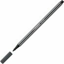 Stabilo Faserschreiber 68/97, Strichst�rke: 1mm, schwarzgrau