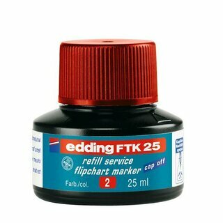 Nachf�lltusche edding FTK25, Inhalt: 25ml, rot