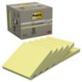 Post-it�Recycling�Notes, 76 x 76 mm, 6 x 100 Blatt, gelb