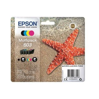 Epson Tinte C13T03U64010 603, Farben: schwarz, cyan, magenta, gelb