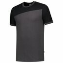 Tricorp 102006 T-Shirt Bicolor Quernaht, grau/schwarz,...